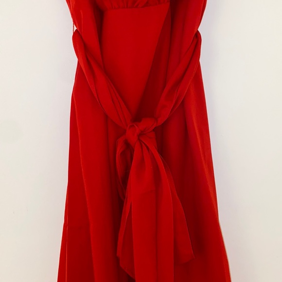 Red midi dress - Picture 3 of 6